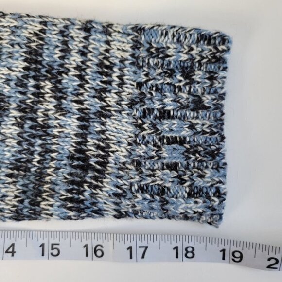 Topman Premium Wool Blend Knit Sweater Blue L - Picture 10 of 11